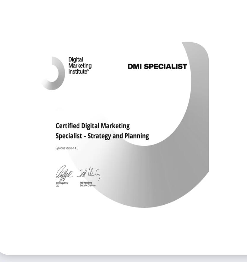 Digital Marketing Institute Diploma